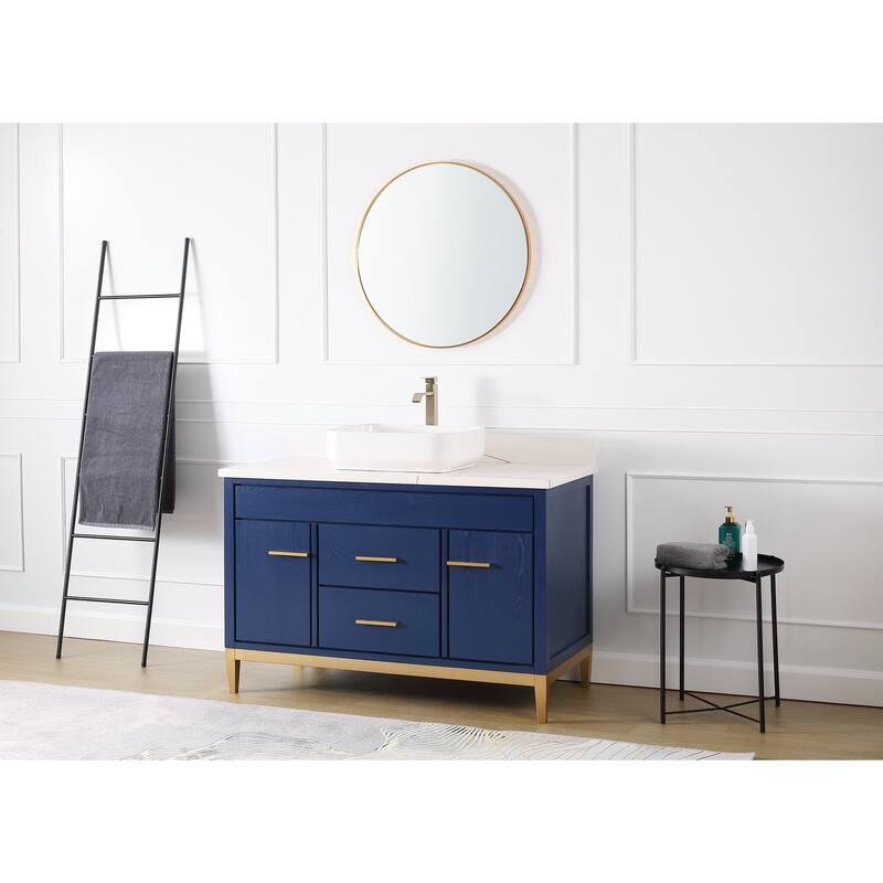 48" Tennant Brand Modern Style Beatrice Vessel Sink Bathroom Vanity