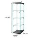 preview thumbnail 97 of 165, Glass Display Cabinet with Doors & Locks, Acrylic Shelves, Floor Standing Storage Showcase for Home or Office