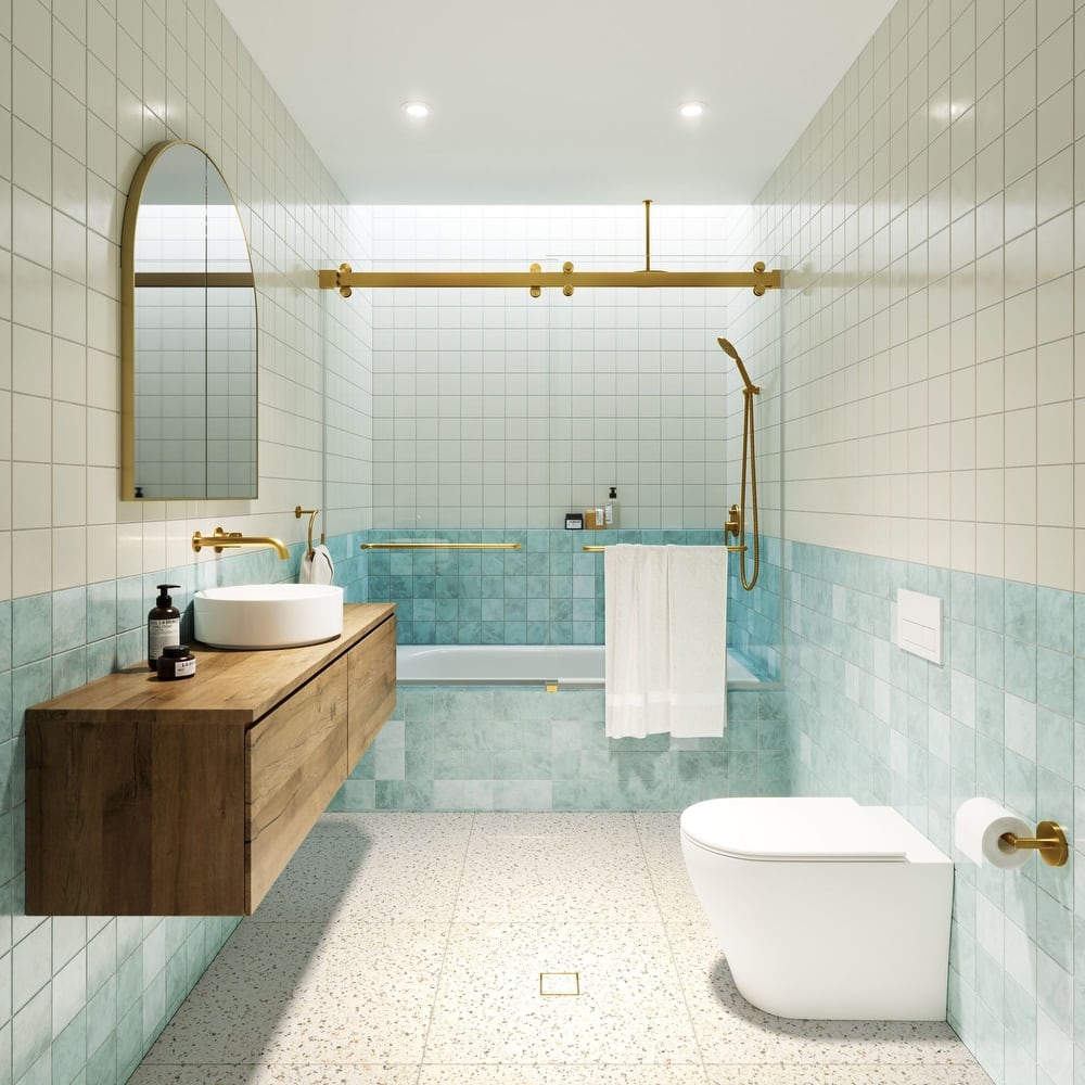 Glass Warehouse B-2DSL60-66 Polaris 66" High x 60" Wide Bypass