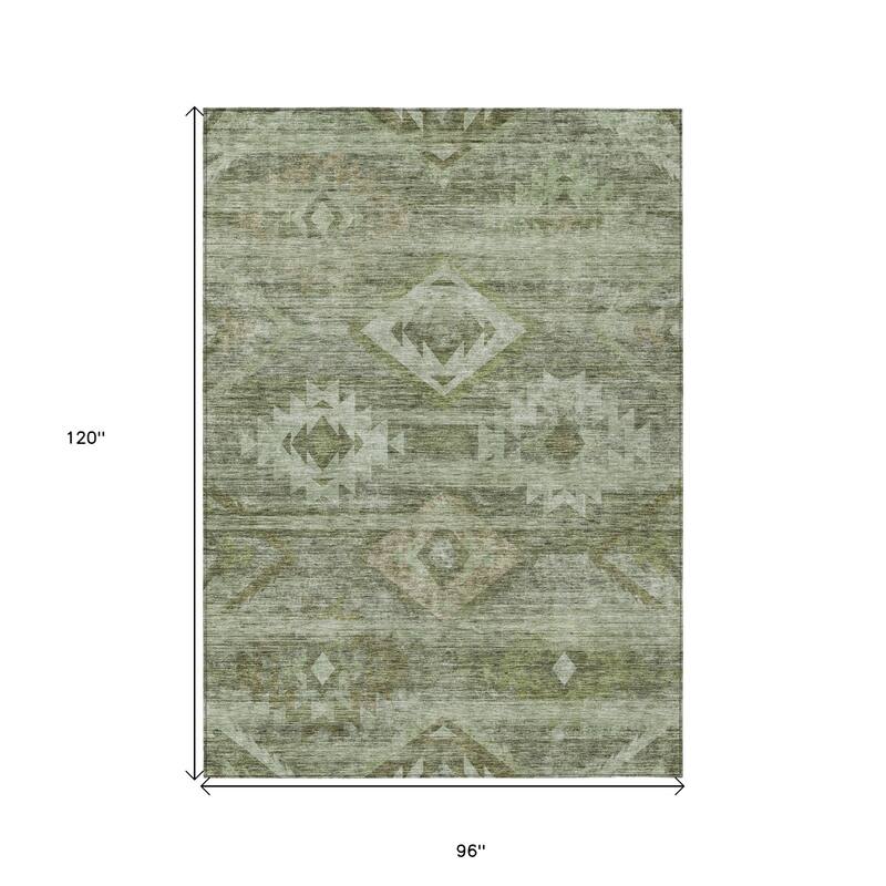 HomeRoots Southwestern Transitional Rectangle Outdoor Rug