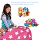 preview thumbnail 138 of 187, Kids Bean Bag Chair Cover Stuffed Animal Storage or Toy Organizer