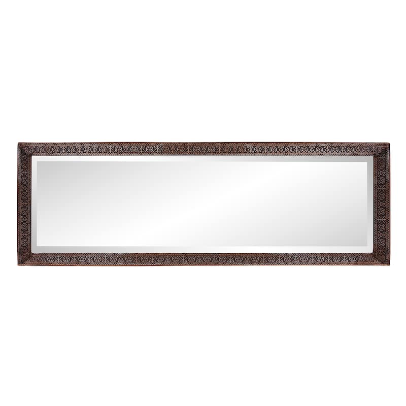 Allan Andrews Bronze Rectangular Full Length Dressing Mirror with Hand Crafted Metal Frame - 12W X 36H X 1.1/2T