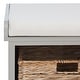 preview thumbnail 10 of 15, SAFAVIEH Freddy Vintage Grey Wicker Storage Bench - 33.5" W x 16.1" D x 19.9" H