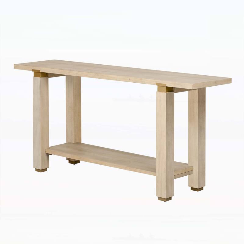 Modern Console Table with Metal Accents