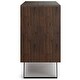 preview thumbnail 5 of 10, WYNDENHALL Mitchell SOLID ACACIA WOOD 42" Wide Modern TV Media Stand in Distressed Charcoal Brown For TVs up to 43 inches