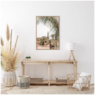 Kate and Laurel Sylvie Morning Walk to the Sea Framed Canvas by Alicia Abla
