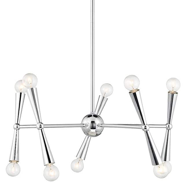 Bellevue SHCH39739 10 Light 24" Wide Sputnik Chandelier - Chrome