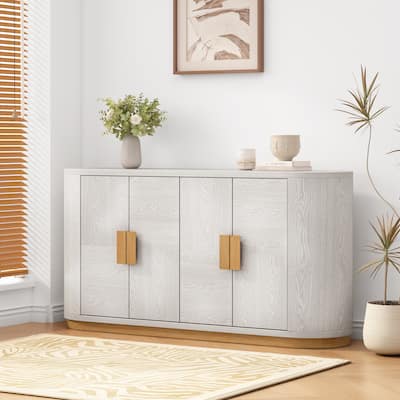 Christopher Knight Home - Valmont MDF 4 Doors Sideboard with Metal Base and Storage