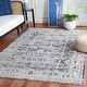 preview thumbnail 3 of 40, SAFAVIEH Odyssey Dido Shabby Chic Oriental Rug 4' x 6' - Grey/Navy - Rectangle