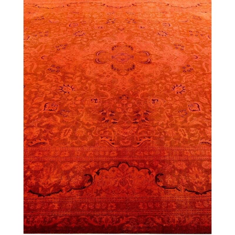 Contemporary Overdyed Wool Hand Knotted Area Rug - 8' 2" x 10' 5"