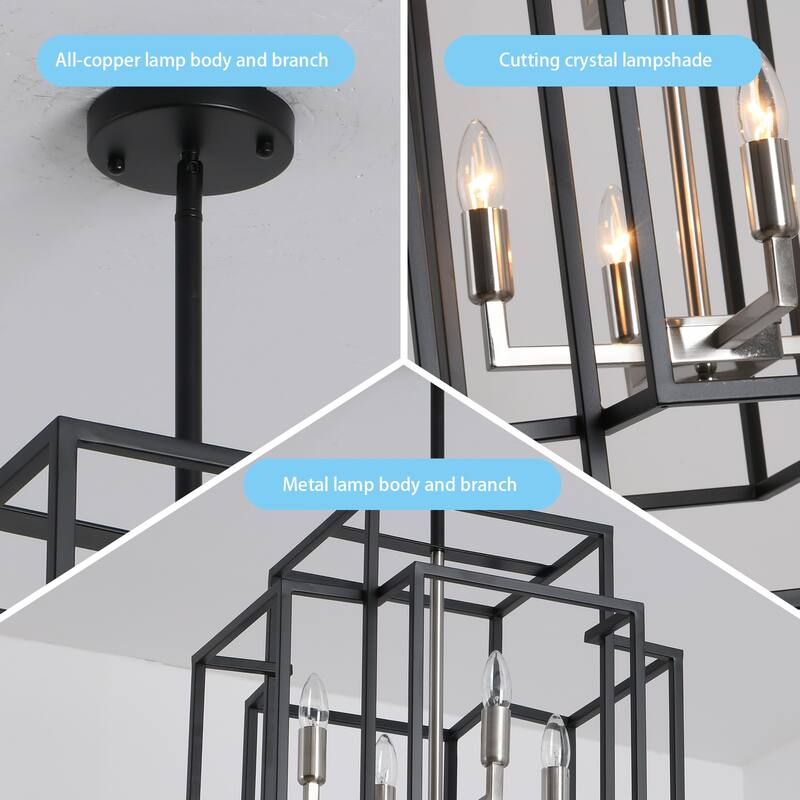 8 Light Kitchen Hall Foyer Cage Chandelier