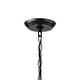 preview thumbnail 9 of 8, Adoncia Black and Brushed Silverish Champagne Crystal Chandelier - 27 inches in Diameter x 31 inches H