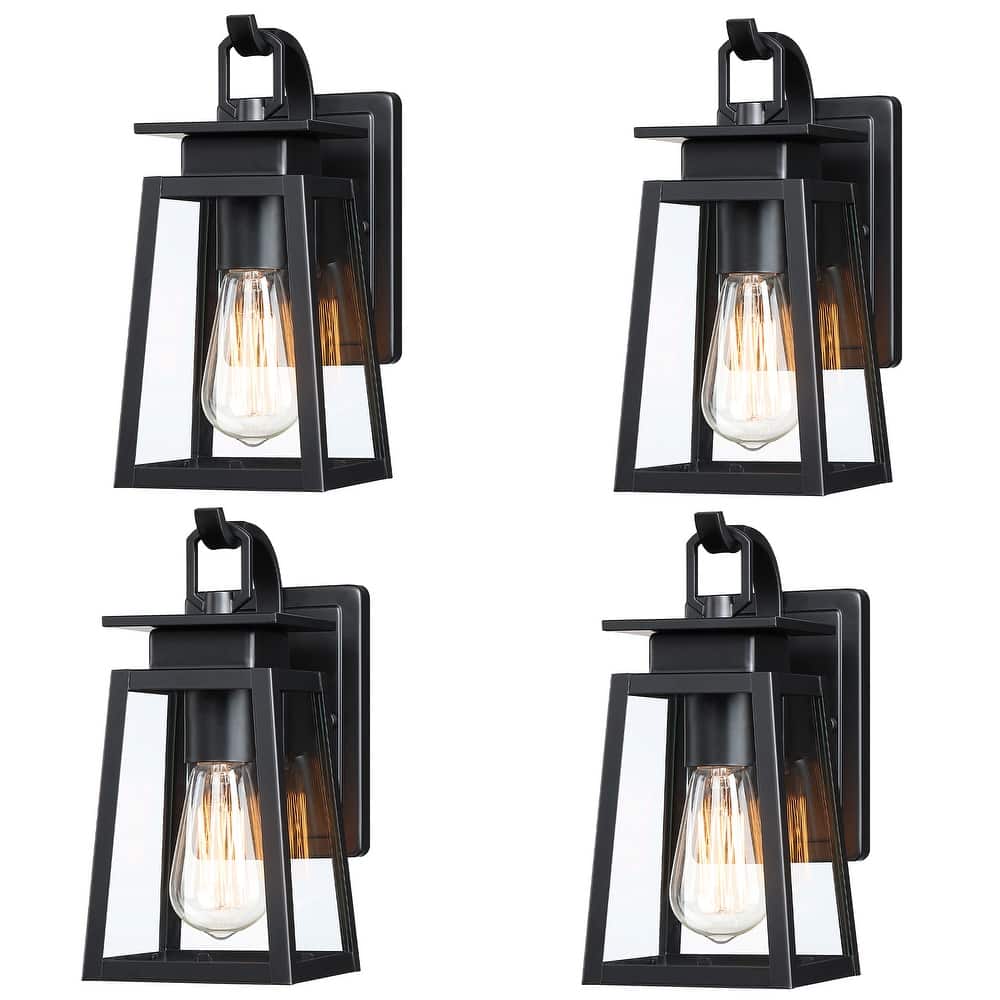 4 Pack 1-Light Outdoor Wall Light - 5"x6.73"x10.51"