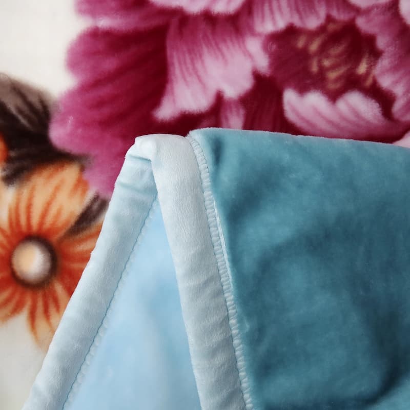 Raschel A&B Printed 2-ply Reversible Korean-style Plush Fleece Blanket