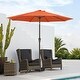 preview thumbnail 63 of 76, 9-ft Patio Market Umbrella with Tilting Pole, Waterproof & Breathable Canopy