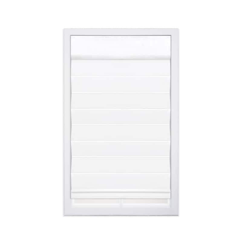72-inch White Insulating Cordless Roman Shade