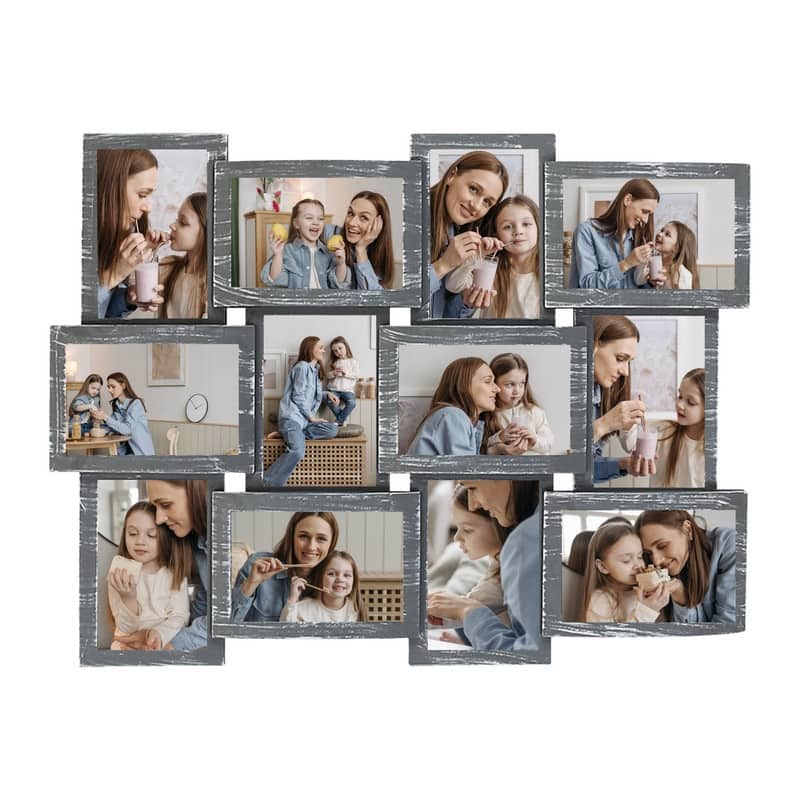 HELLO LAURA HELLO LAURA 12 Opening PVC 23" x 18" Wall Hanging Photo Frame