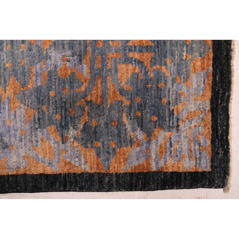 ECARPETGALLERY Hand-knotted Signature Collection Black Wool Rug - 10'1 x 11'0