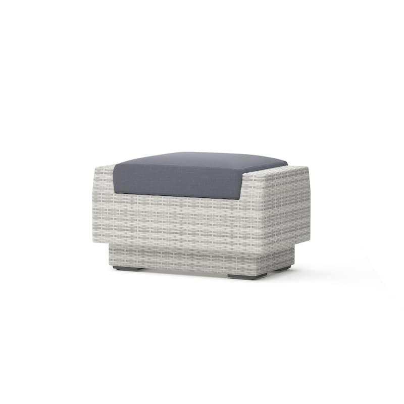 Cannes 5 Piece Aluminum Outdoor Motion Club & Ottoman Set