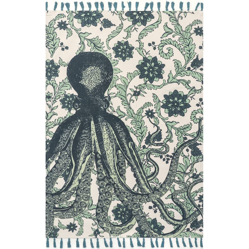 Nuloom Thomas Paul Octopus Tasseled Area Rug