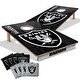 preview thumbnail 1 of 4, Las Vegas Raiders NFL Tailgate Cornhole Board Set Include Carrying Case