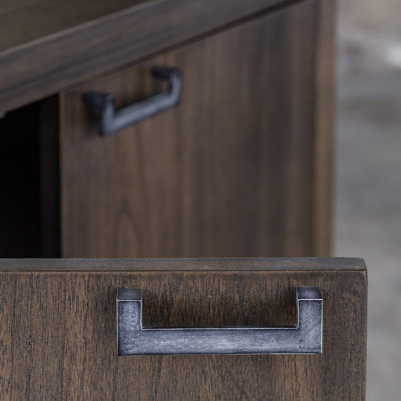 2 Tier Adjustable Shelves Storage Cabinet - 36"