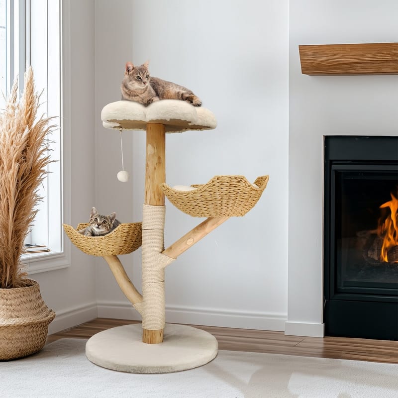 Cat Tree Tower Condo Furniture Scratch Post for Kittens Pet House Play