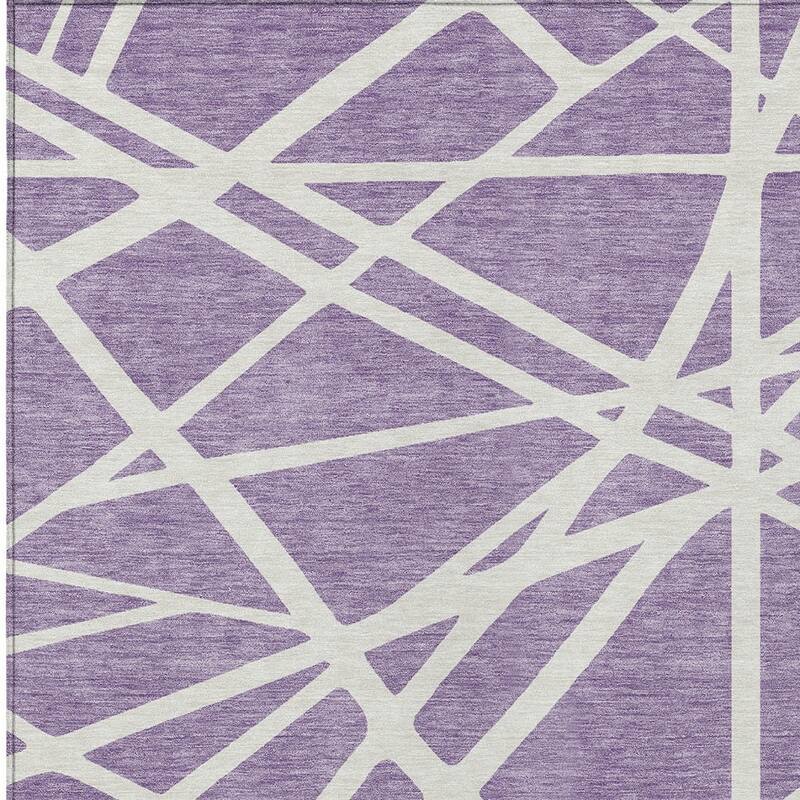 HomeRoots Geometric Transitional Rectangle Outdoor Rug