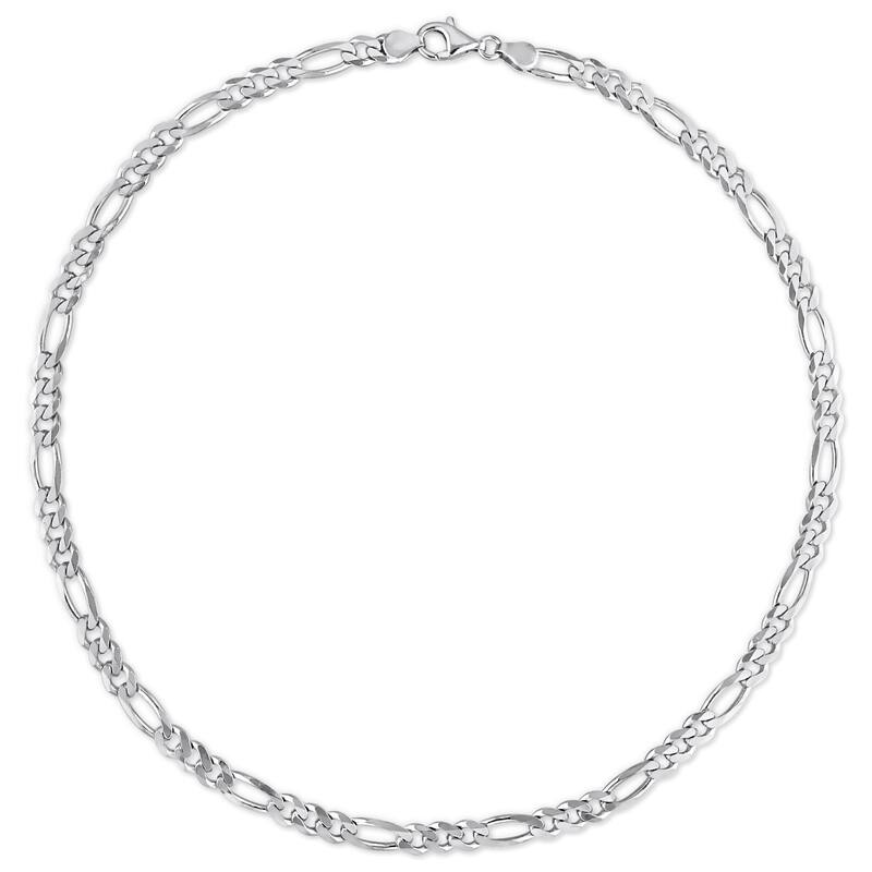 Miadora Sterling Silver Figaro Necklace