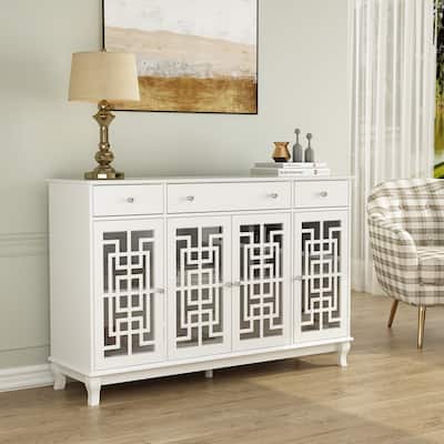 55.1" Storage Cabinet Accent Cabinet Console Table Sideboard Buffet