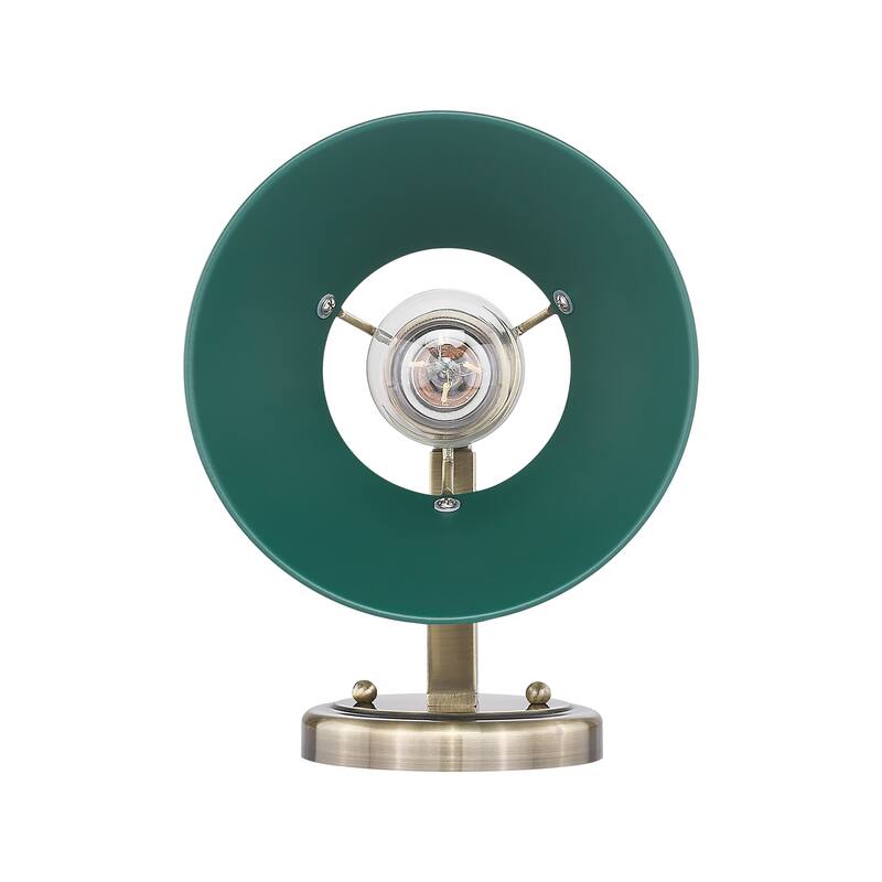 Yep by Golden Lighting Orwell 1-light Wall Sconce in Aged Brass and Pine Green shade
