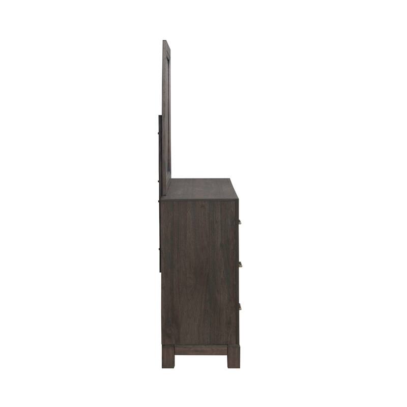 Liberty Furniture Modern Edge Upholstered Bed, Dresser & Mirror, Chest, Night Stand - King or Queen