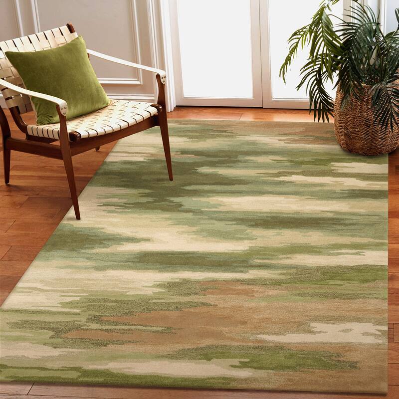 Liora Manne Tivoli Nom De Plume Indoor Rug - 8'3" x 11'6" - Green
