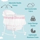preview thumbnail 4 of 4, Dream On Me Lacy Portable 2 in 1 Bassinet and Cradle in Pink and white