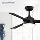 preview thumbnail 6 of 13, Fanimation Barlow 52 inch Indoor/Outdoor Black Ceiling Fan with LED CCT Select Light Kit and Remote