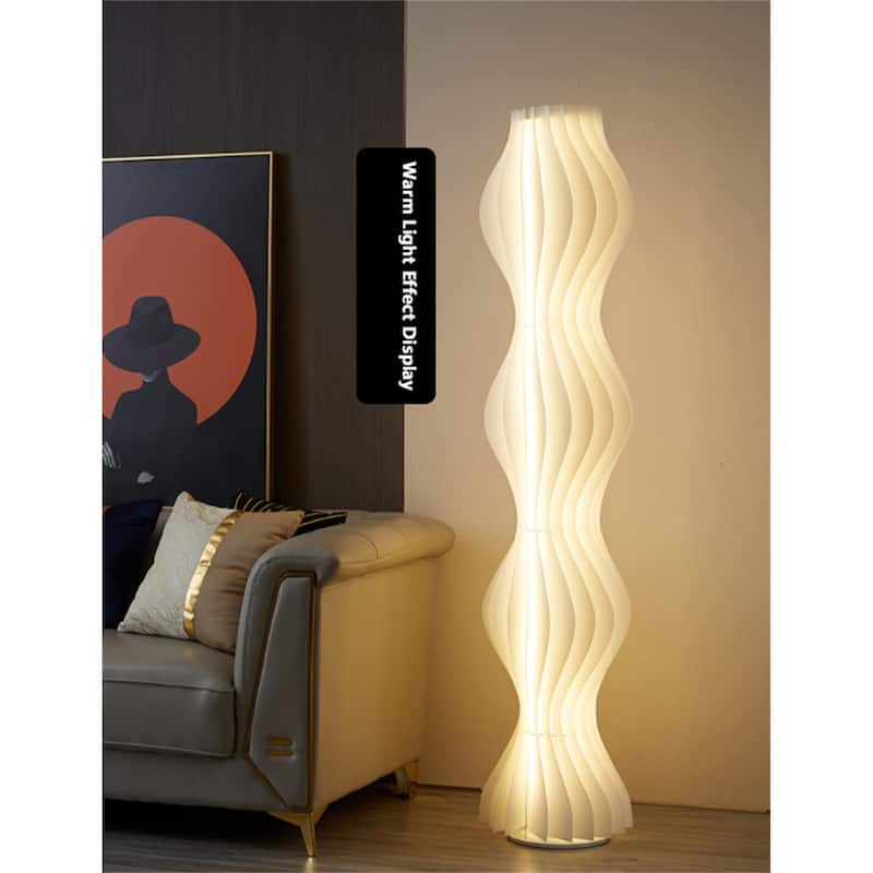 Modern 69Inch LED Column Floor Lamp with Foot Switch