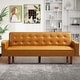 preview thumbnail 5 of 31, Sofa Bed, Futon Couch Bed, Faux Leather Love Seats Sofa, Loveseat Sleeper Bed For Living Room, Guest