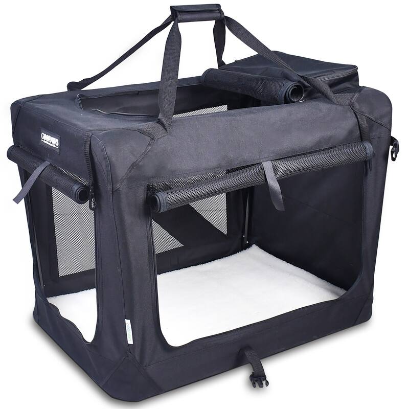 JESPET: 30" Soft Pet Crate for Dogs & Cats up to 50 lbs