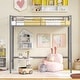 preview thumbnail 15 of 28, Costway Twin Size Loft Bed Heavy Duty Metal Loft Bed Frame with Safety