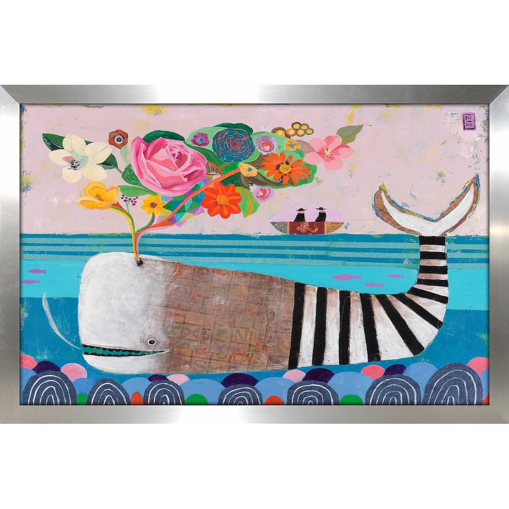 "Spring Whale" by Nathaniel Mather Print on Acrylic