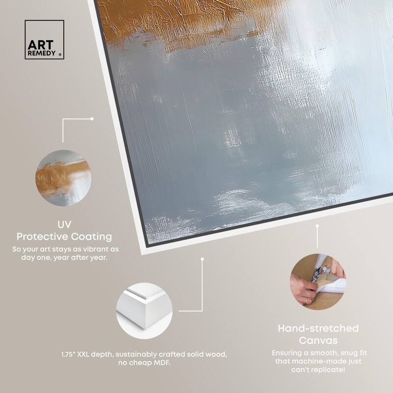 Serenity in Gold I Canvas Set of 2 by Art Remedy