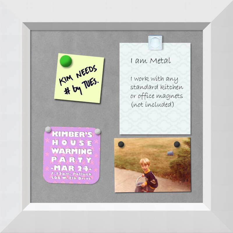 Framed Magnetic Board, Blanco White