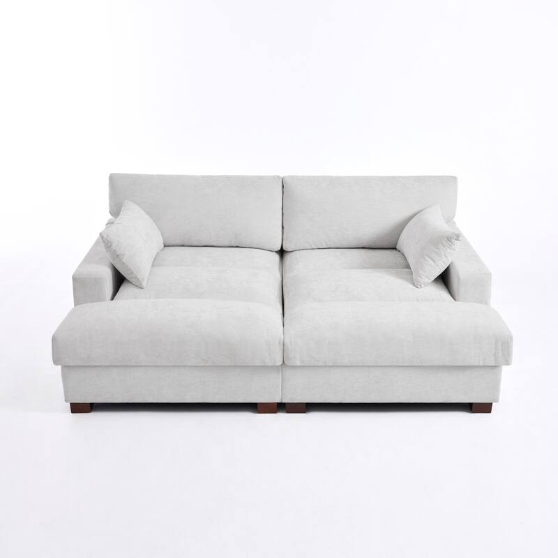 Modern Modular Sectional Sofa Chaise Couch Bed