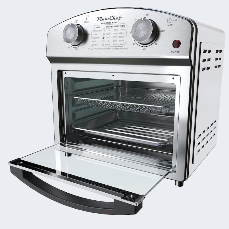 12.5 Quart 7-in-1 Convection Toaster Oven, 1500W, Stainless Steel, with 5 Pre-Set Menus
