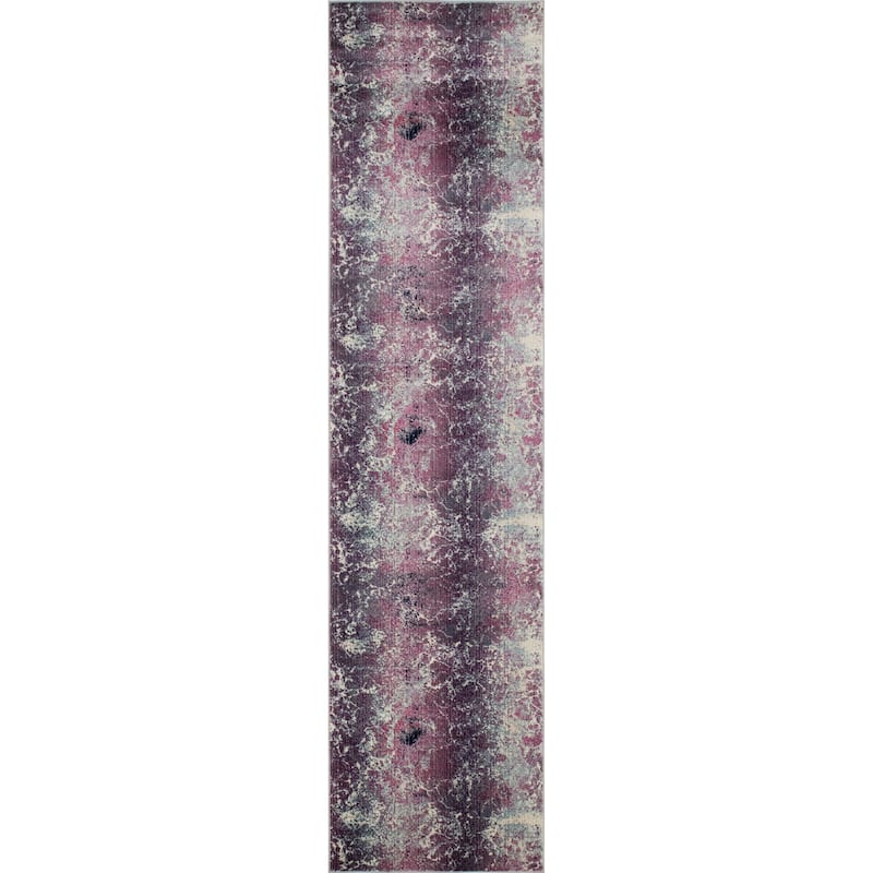 Noori Rug Latif Jenifer Rug - 2'0" x 5'9" Runner - Ivory/Pink