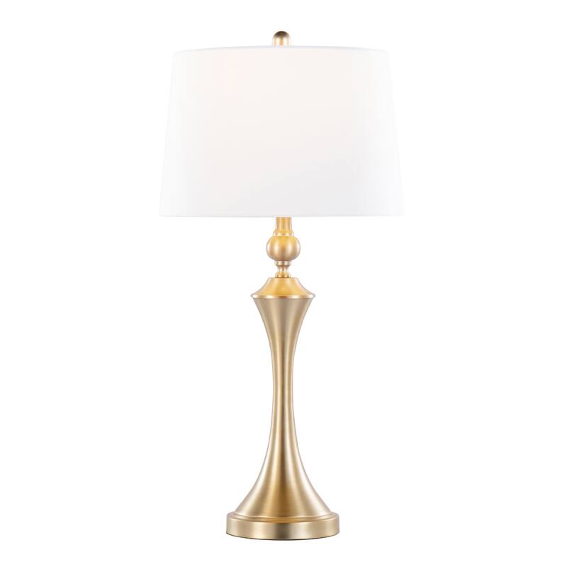 Flint 30.75" Metal Table Lamp with USB (Set of 2)