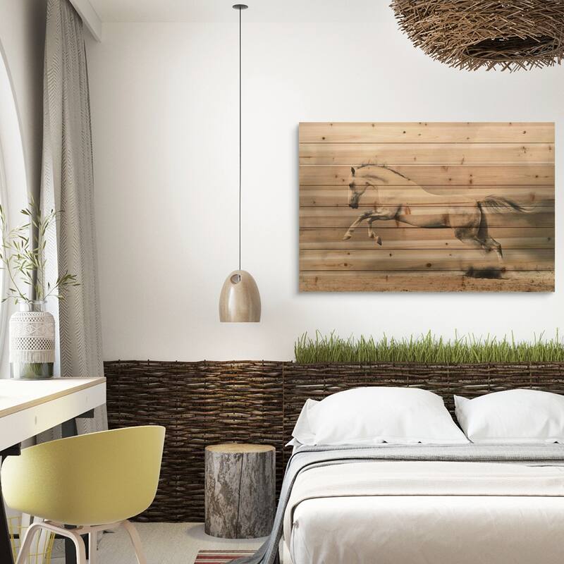 "Old Car" Arte de Legno Digital Print on Solid Wood Wall Art