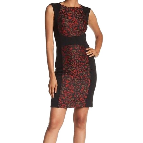 red and black cheetah print dress