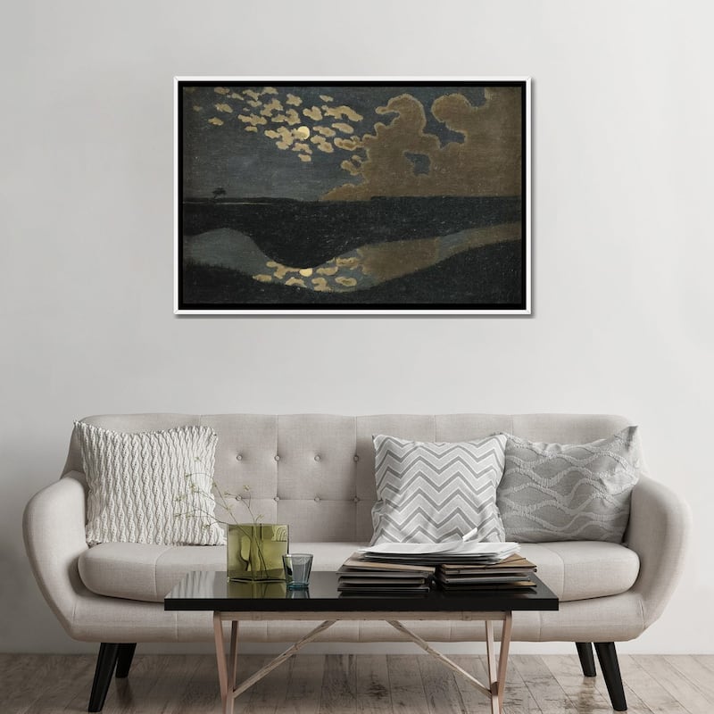 iCanvas "Moonlight, 1894 " by Felix Edouard Vallotton Framed Canvas Print