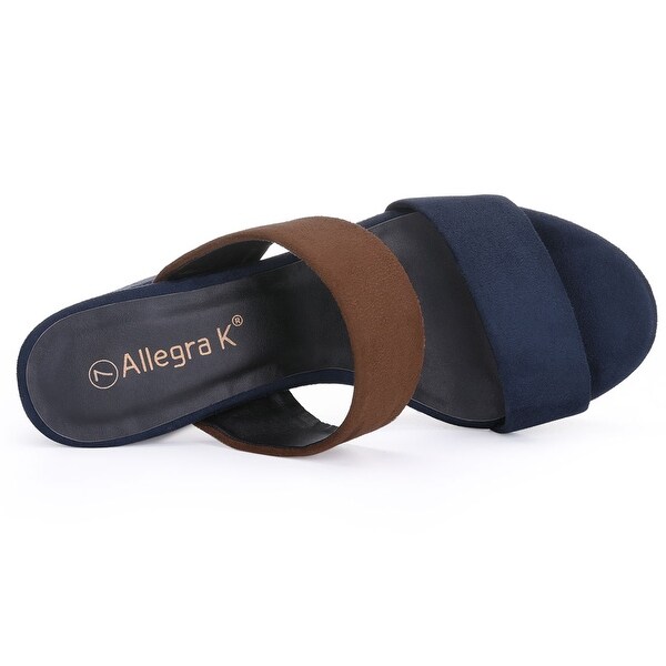 chunky slide on sandals